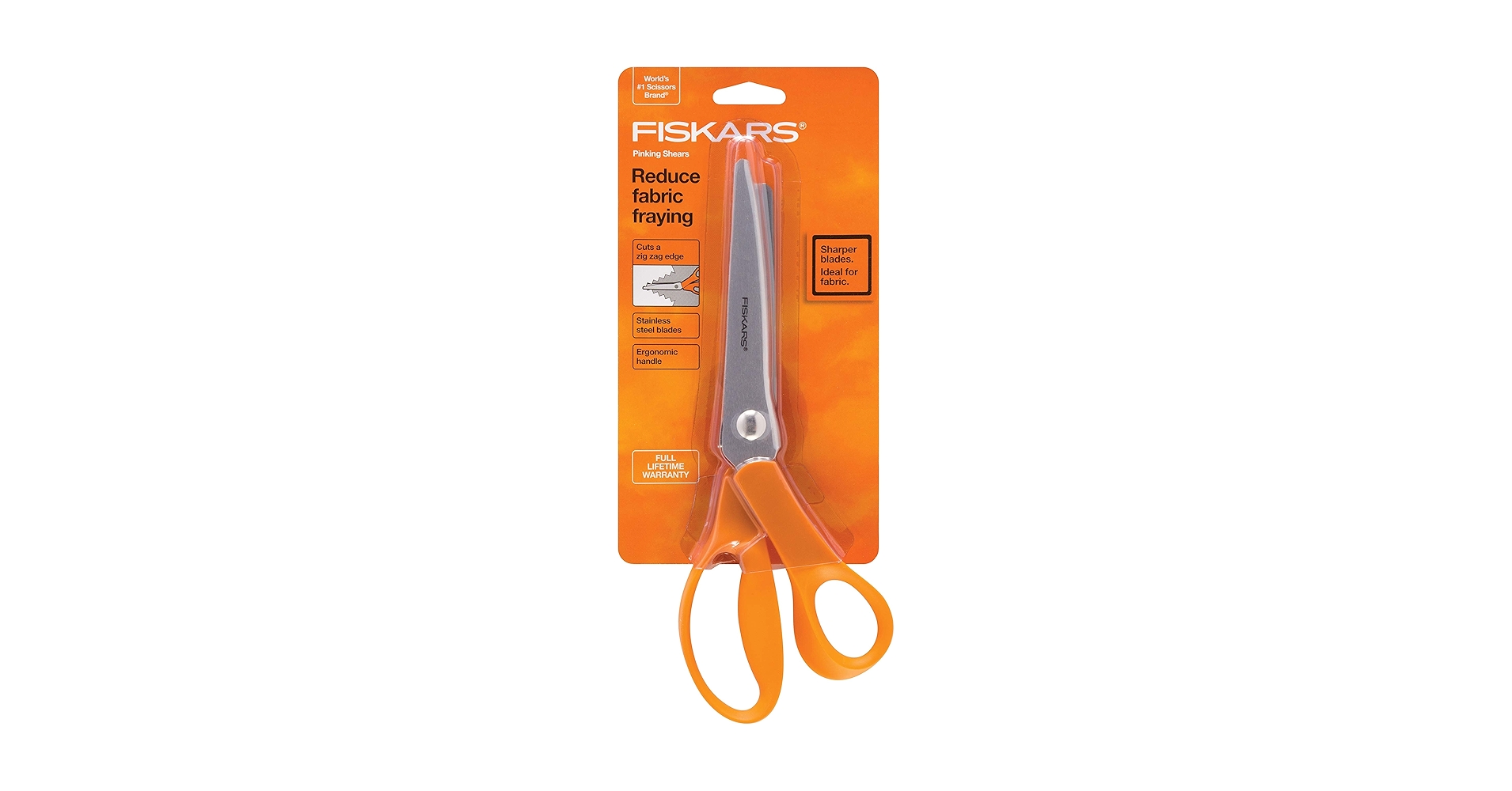 Amazon.com: Fiskars 12-94458697WJ Pinking Shears, 8 Inch, Orange
